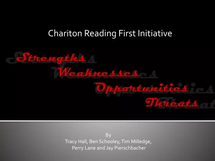 chariton reading first initiative