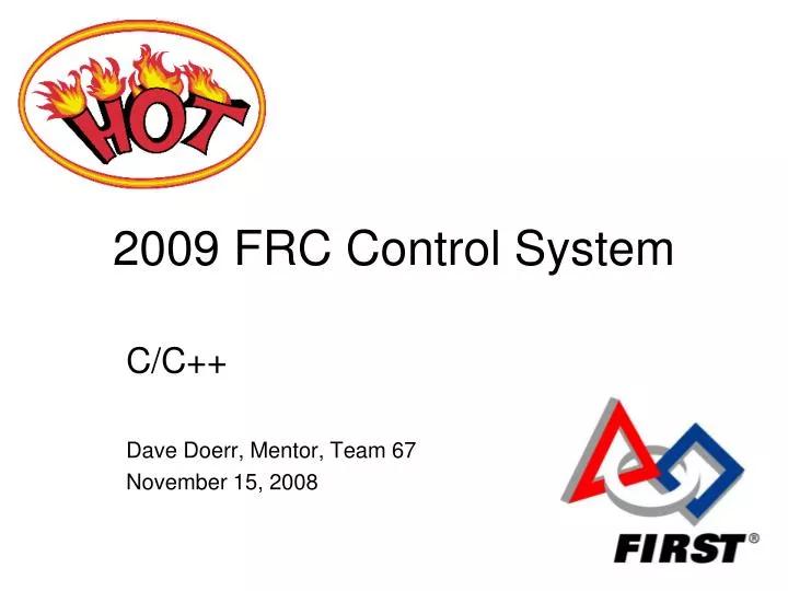 2009 frc control system