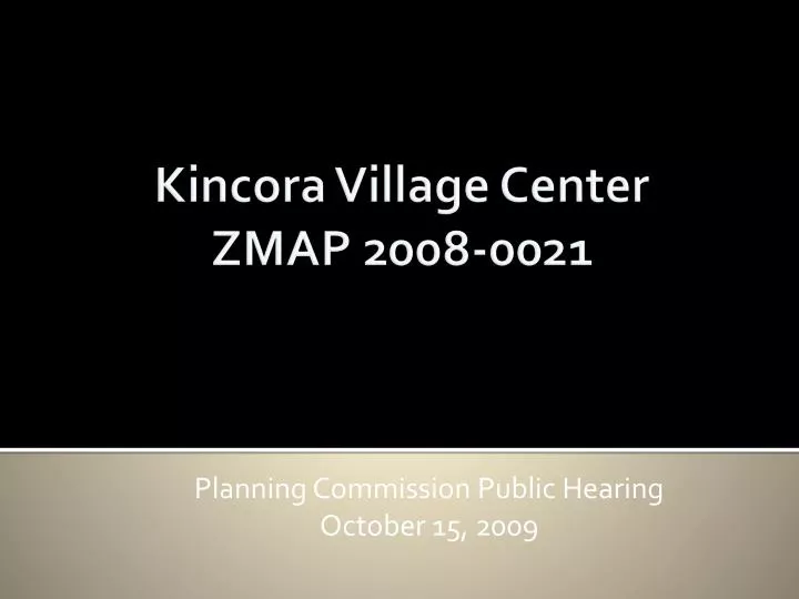 planning commission public hearing october 15 2009