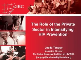 The Role of the Private Sector in Intensifying HIV Prevention