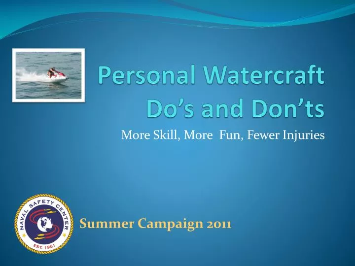 personal watercraft do s and don ts
