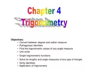 Chapter 4 Trigonometry