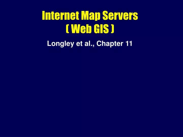 internet map servers web gis