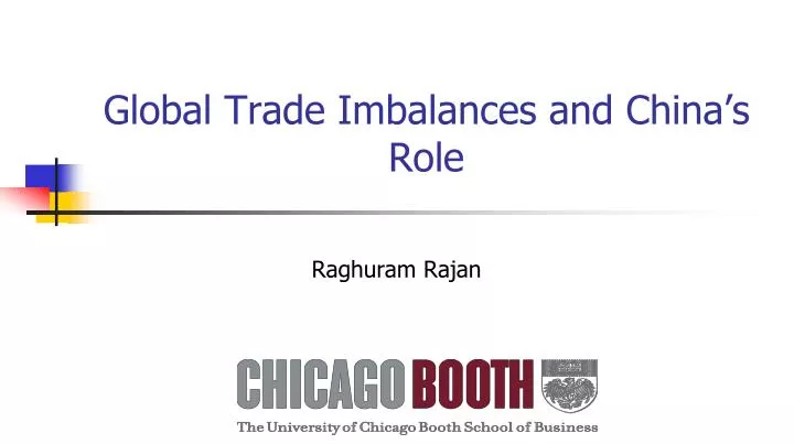 global trade imbalances and china s role