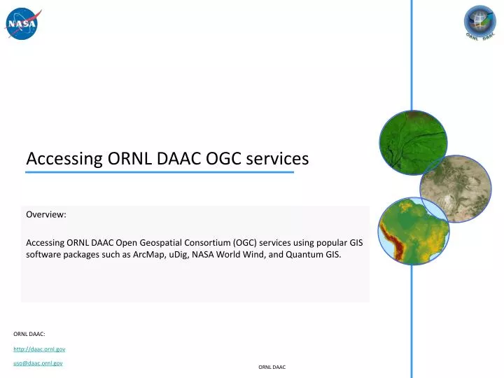 accessing ornl daac ogc services