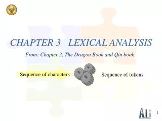 CHAPTER 3 LEXICAL ANALYSIS