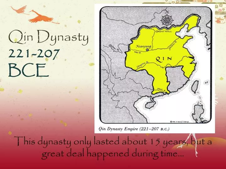 qin dynasty 221 207 bce