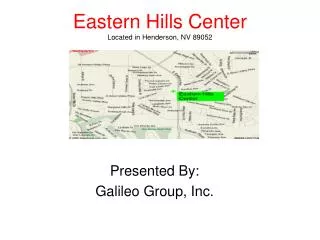 Eastern Hills Center Located in Henderson, NV 89052