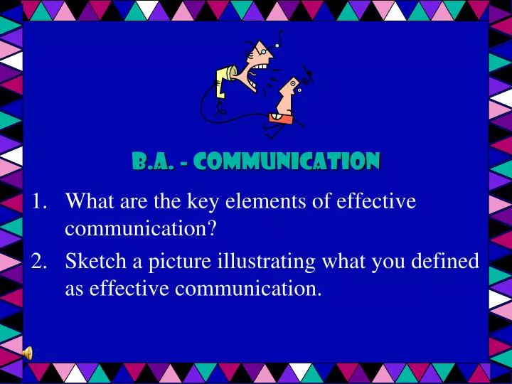 b a communication