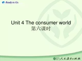 Unit 4 The consumer world ????