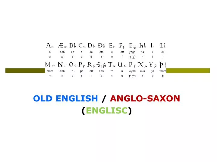 old english anglo saxon englisc