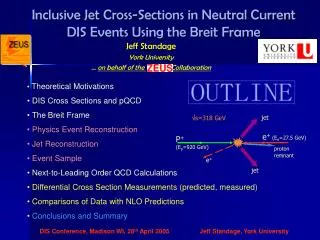 Theoretical Motivations DIS Cross Sections and pQCD The Breit Frame