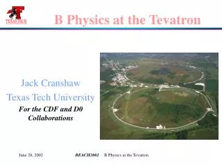 B Physics at the Tevatron