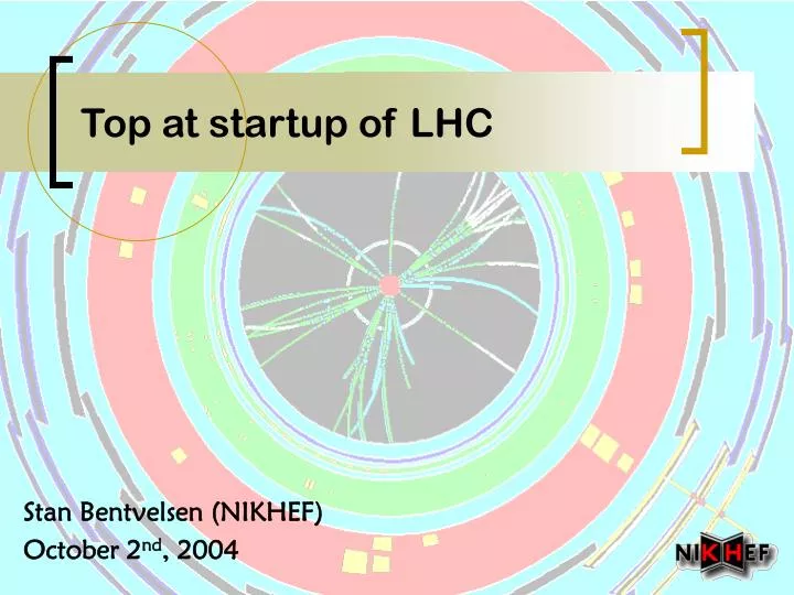 top at startup of lhc