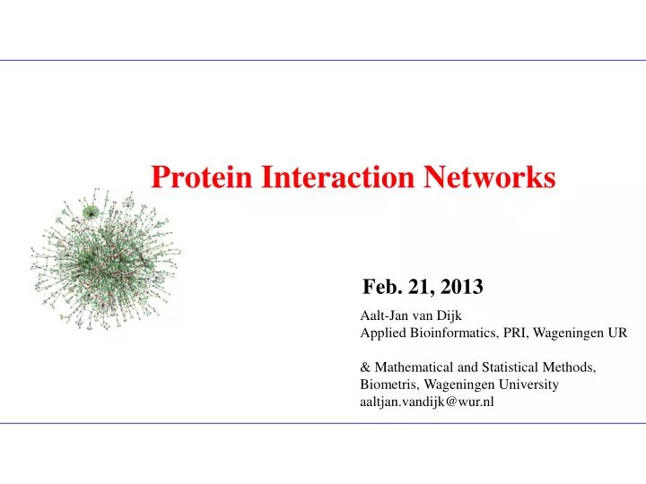 protein interaction networks