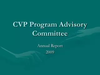 CVP Program Advisory Committee