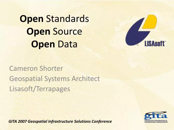 open standards open source open data