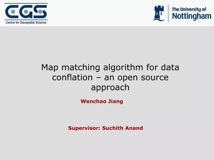 map matching algorithm for data conflation an open source approach