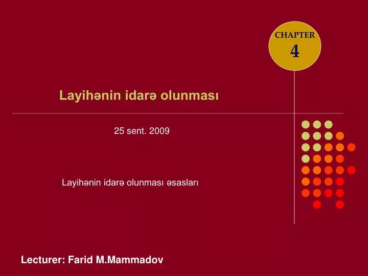 PPT - Layihənin Idarə Olunması PowerPoint Presentation, Free Download ...