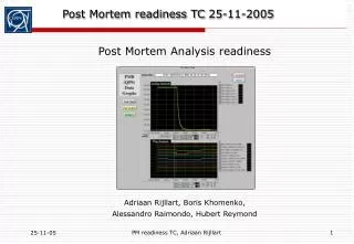 post mortem readiness tc 25 11 2005