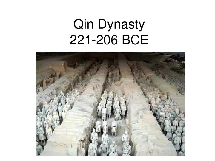 qin dynasty 221 206 bce