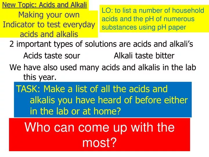 new topic acids and alkali