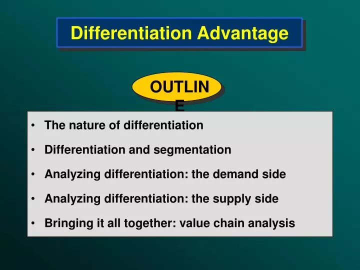 differentiation advantage