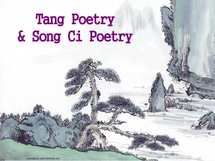 tang poetry song ci poetry