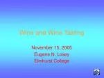 Wine and Wine Tasting - slide 1