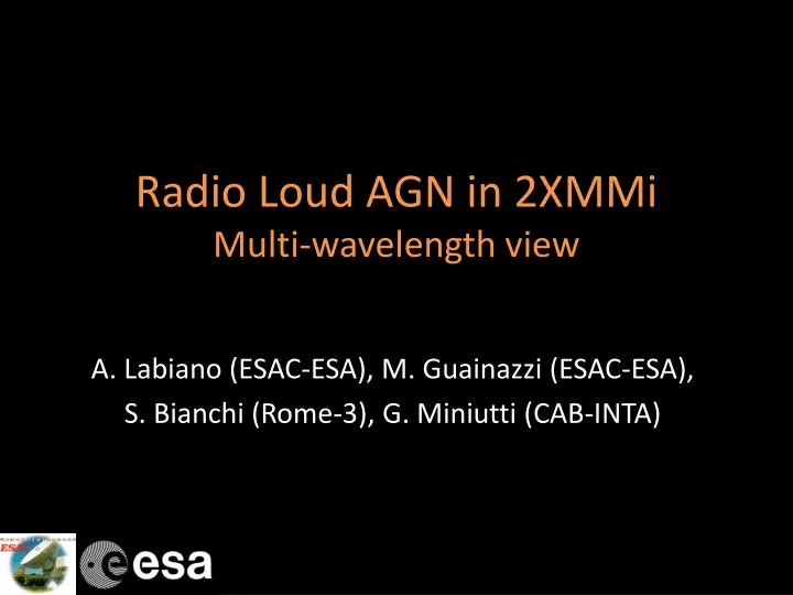 radio loud agn in 2xmmi multi wavelength view