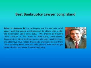 Best Bankruptcy Lawyer Long Island