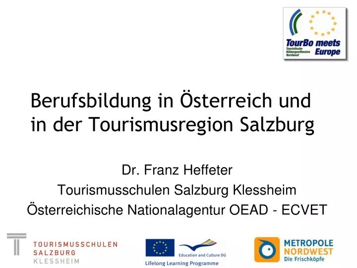 berufsbildung in sterreich und in der tourismusregion salzburg