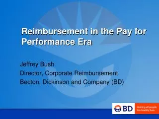 Reimbursement in the Pay for Performance Era