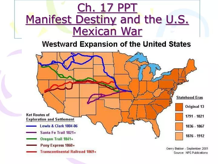 ch 17 ppt manifest destiny and the u s mexican war