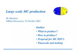 Large scale MC production