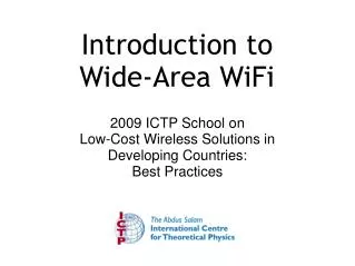 Introduction to Wide-Area WiFi