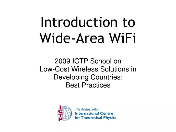 introduction to wide area wifi