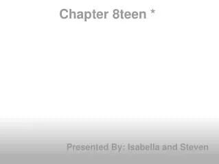 Chapter 8teen *