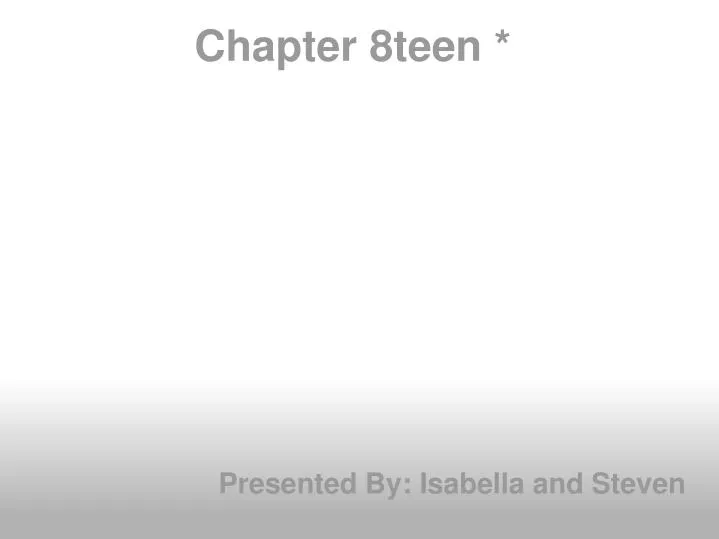 chapter 8teen