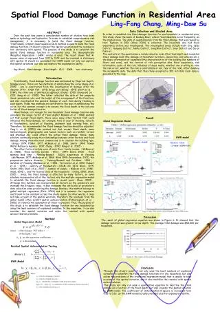 Spatial Flood Damage Function in Residential Area