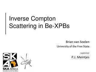 Inverse Compton Scattering in Be-XPBs