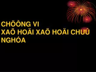 ch ng vi xa ho i xa ho i chu ngh a