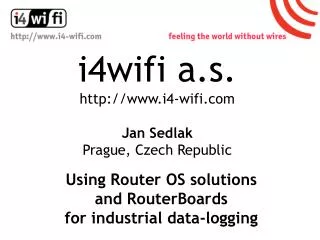 i4wifi a.s. i4-wifi Jan Sedlak Prague, Czech Republic