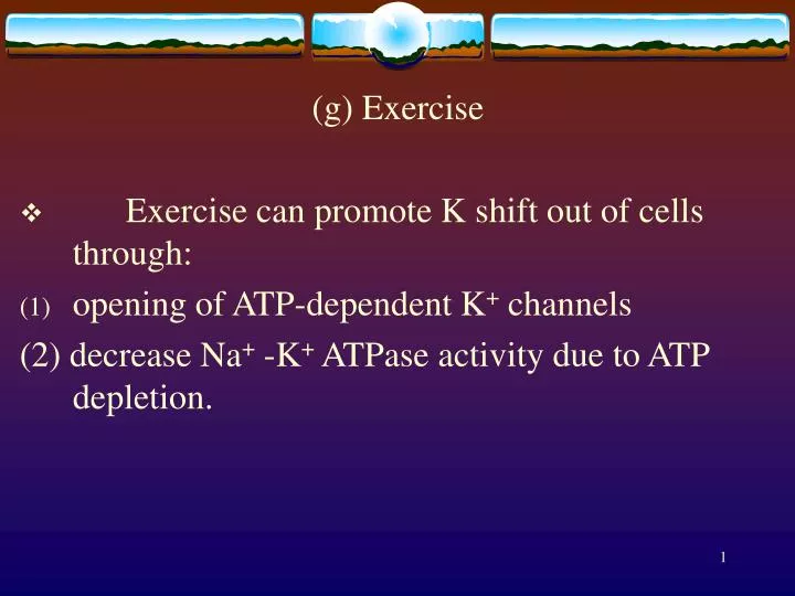 g exercise