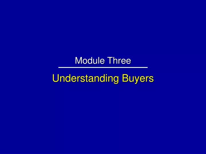 understanding buyers