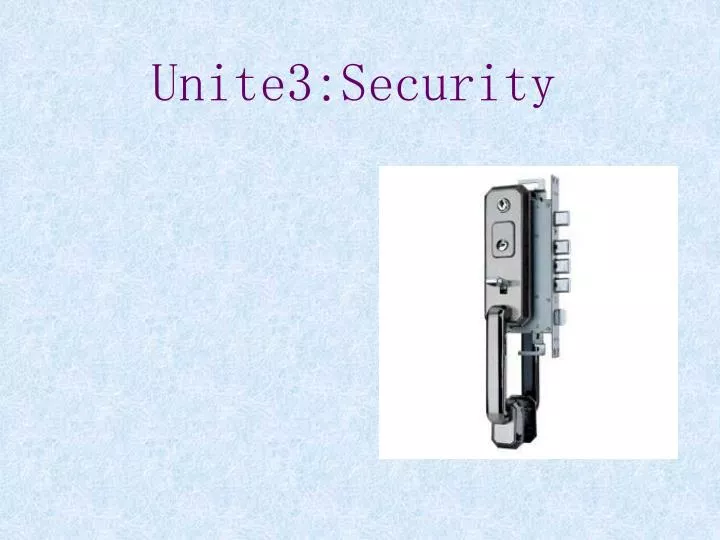 unite3 security