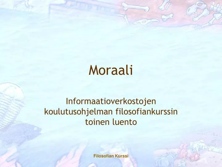 moraali