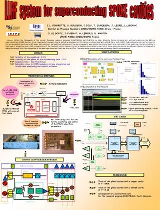 J.L. BIARROTTE, S. BOUSSON, C.JOLY, T. JUNQUERA, J. LESREL, L.LUKOVAC