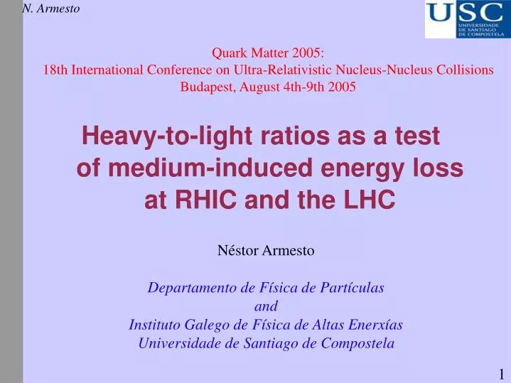 heavy to light ratios as a test of medium induced energy loss at rhic and the lhc