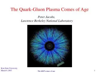 The Quark-Gluon Plasma Comes of Age